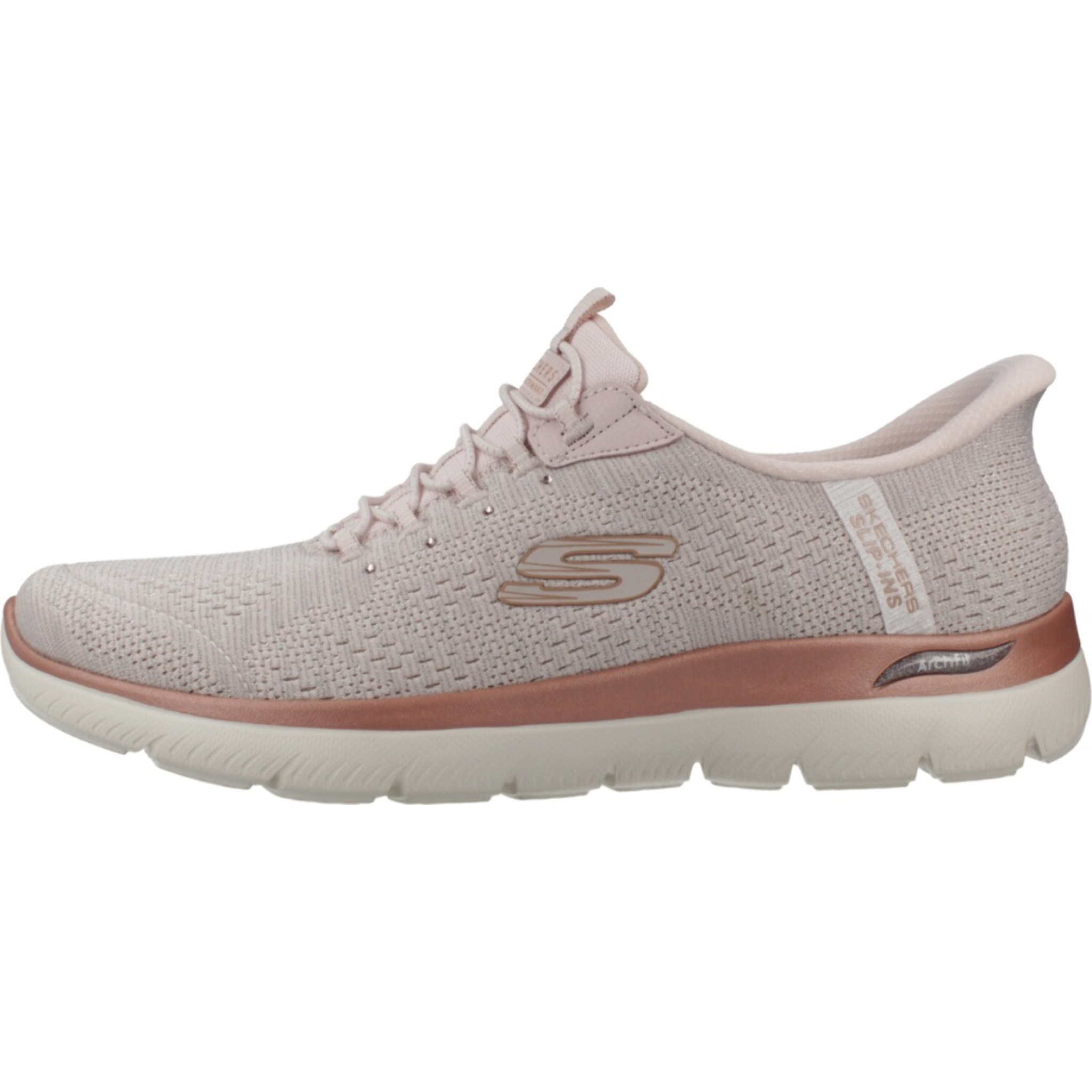Sneakers De  Mujer Slip - Ins Arch Fit Summits Soft Rosa