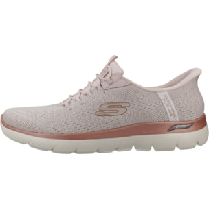 Sneakers De  Mujer Slip - Ins Arch Fit Summits Soft Rosa