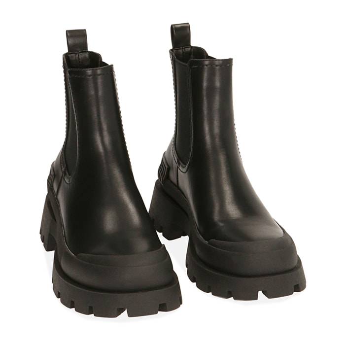 Botas Chelsea gruesas negras