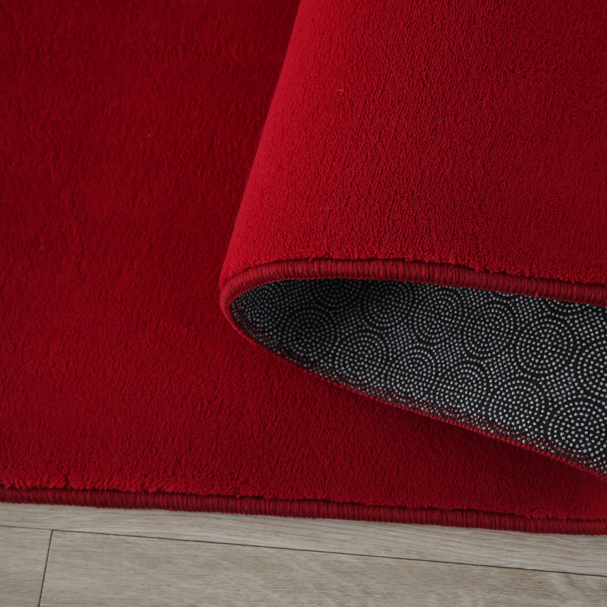MOSCOU - Tapis uni Rouge