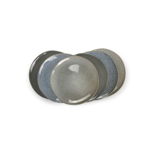 Lot de 6 assiettes à dessert, ZAO