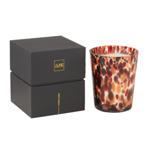 J-Line bougie parfumée Noa - Magnificent Birch - verre -rouge - medium - 68H