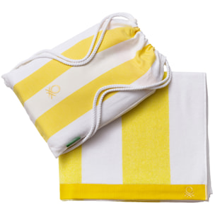 Set 2pc toalla de playa y mochila a juego benetton