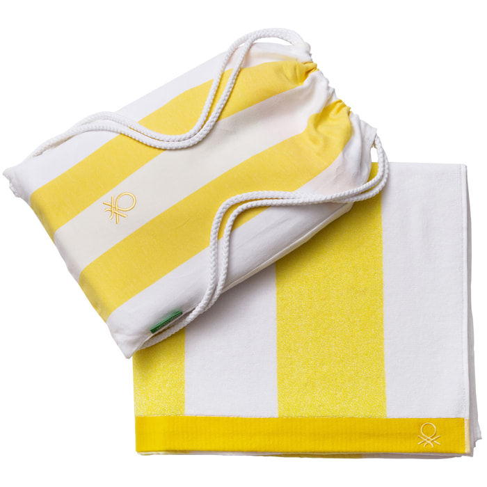 Set 2pc toalla de playa y mochila a juego benetton