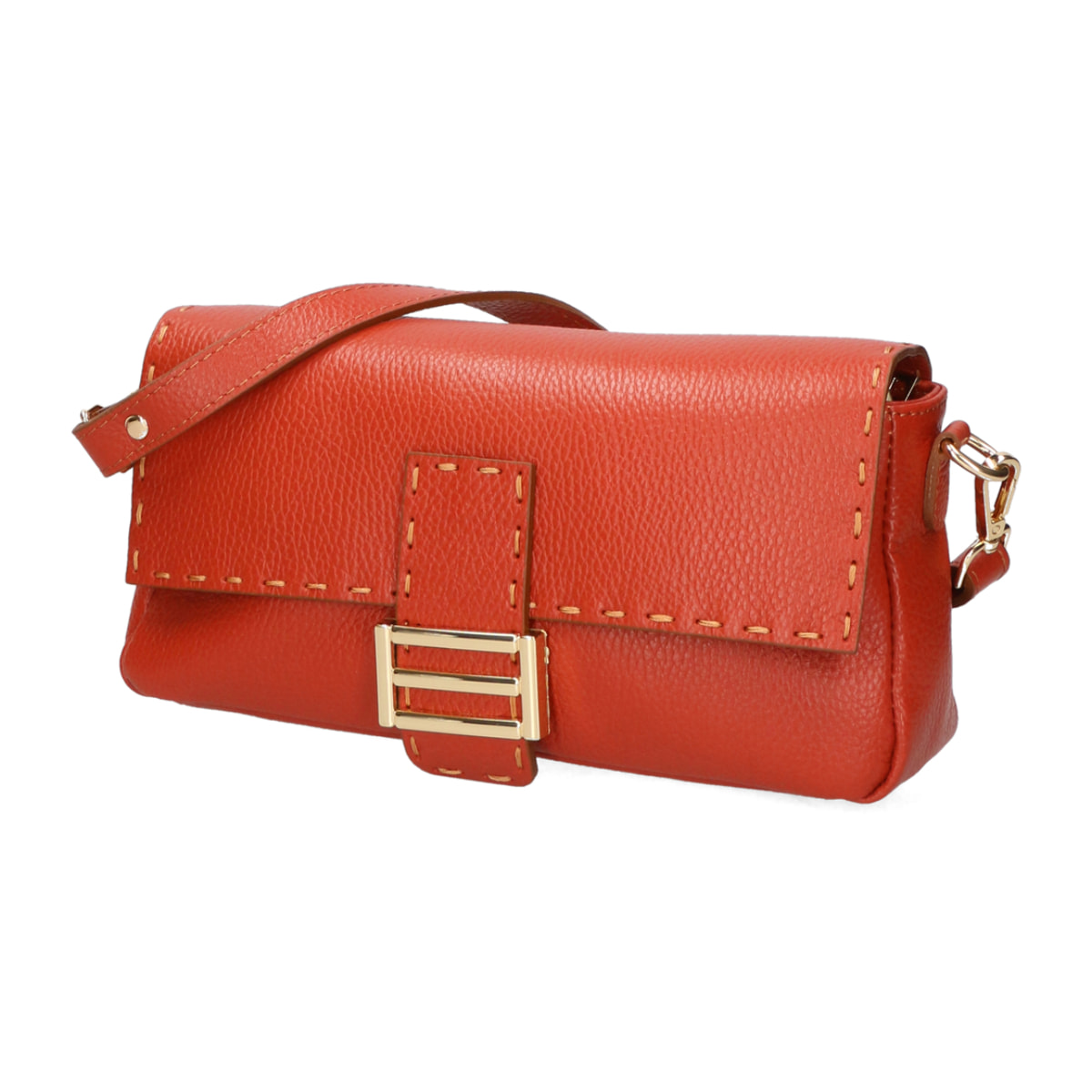 Borsa a spalla da Donna Wally in Vera Pelle Made in Italy 29x13x9 cm