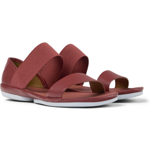 Sandalias - CAMPER Right Nina - Rojo - Cuero liso