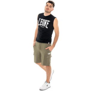 Pantaloncini cargo da uomo in twill elasticizzato Leone Easy