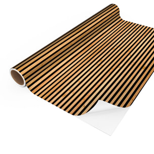 Rouleau revêtement adhésif vinyle au mètre - Sticker mural tête de lit - LATTES DE BOIS CONTEMPORAINES