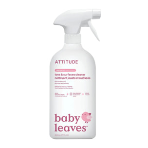 El limpiador de juguetes y superficies sin perfume ATTITUDE 800 ml