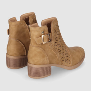 Botines - Cuero - Tacón: 3 cm