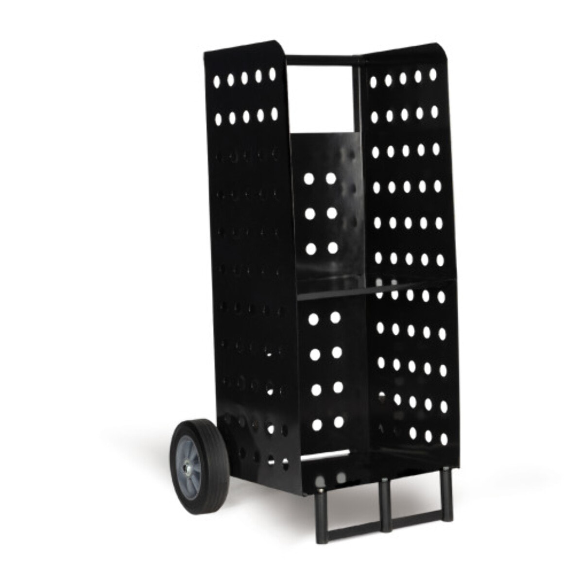 Porte bûches à roulettes noir - 140kg