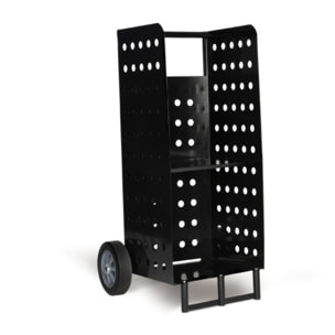 Porte bûches à roulettes noir - 140kg