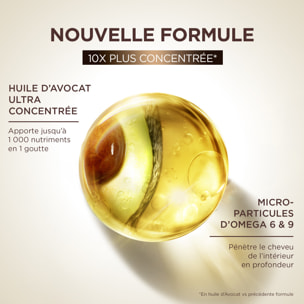 Lot de 6 - Garnier Ultra Doux Pure Huile d'Avocat & Beurre de Karité Shampooing Nourrissant 600ml