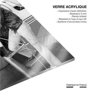 Tableau alain delon et romy schneider à nice  Tableau plexiglas