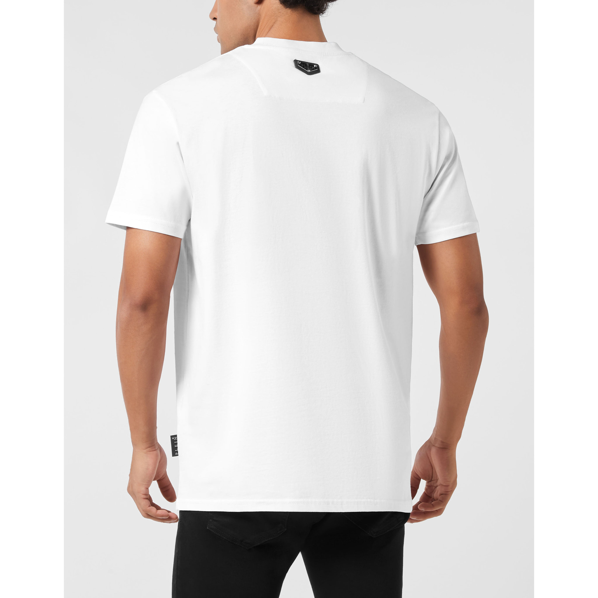 PHILIPP PLEIN Camiseta de cuello redondo y manga corta SMILE