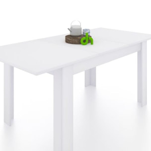 Mesa de comedor extensible Danna 123 Blanco Artik (Blanco Mate)