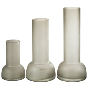 J-Line chandelier/vase Yara - verre - gris - large - 38 cm de hauteur