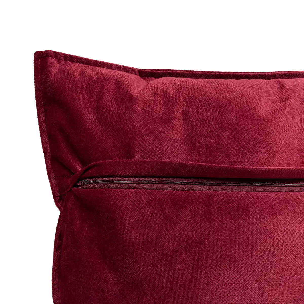 Coussin Lilou rouge grenat 55x55cm
