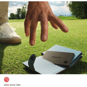 Tracker GPS CHIPOLO Carte rechargeable ss fil gris charbon