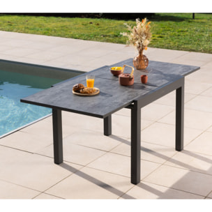 Ensemble table et chaises de jardin  - Lin - HONFLEUR BEZIERS ARDOISE