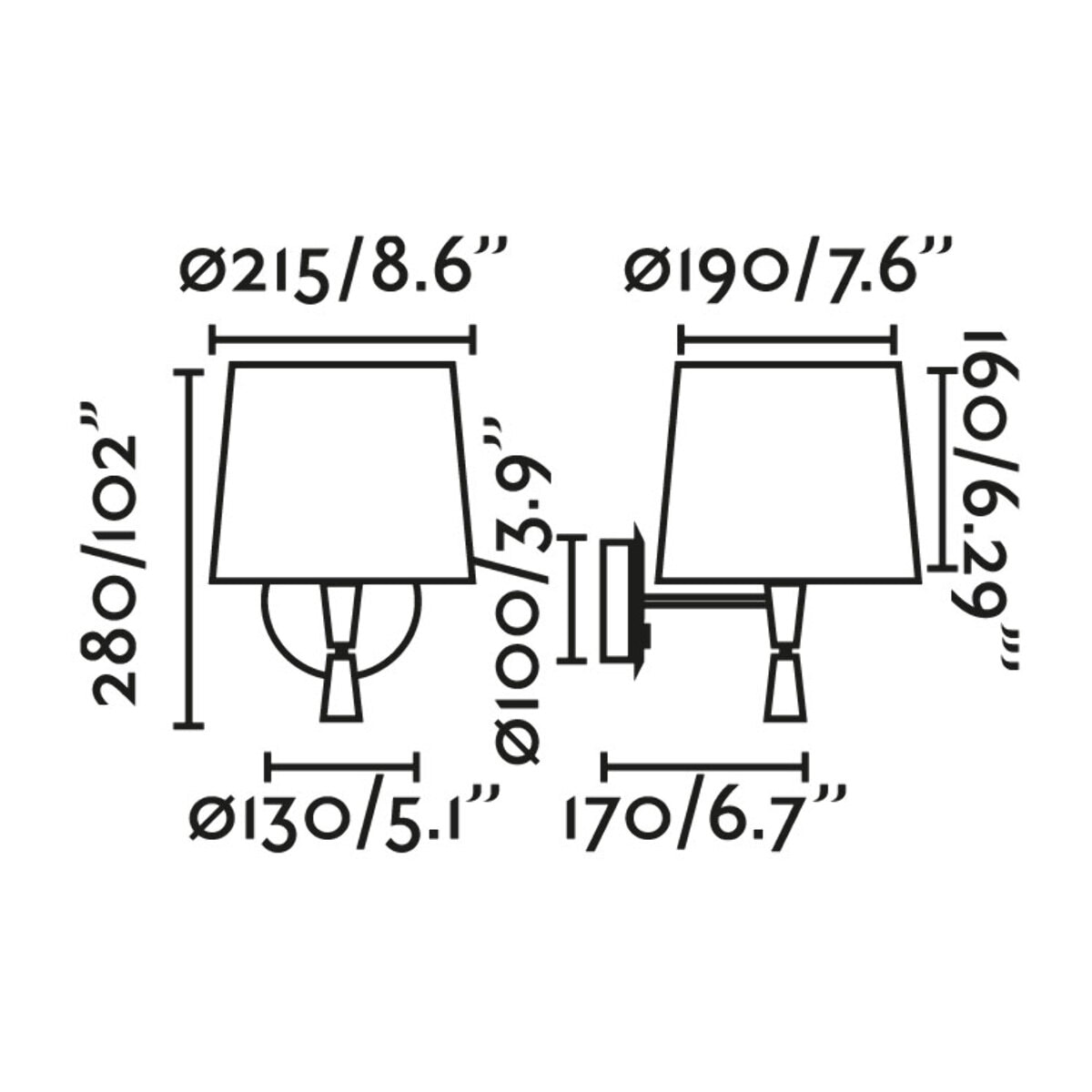 CONGA Lampe applique avec lecteur blanc/beige