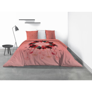 Parure Housse De Couette 3pcs avec Taies oreiller 100% coton 47fils Cancan Dream