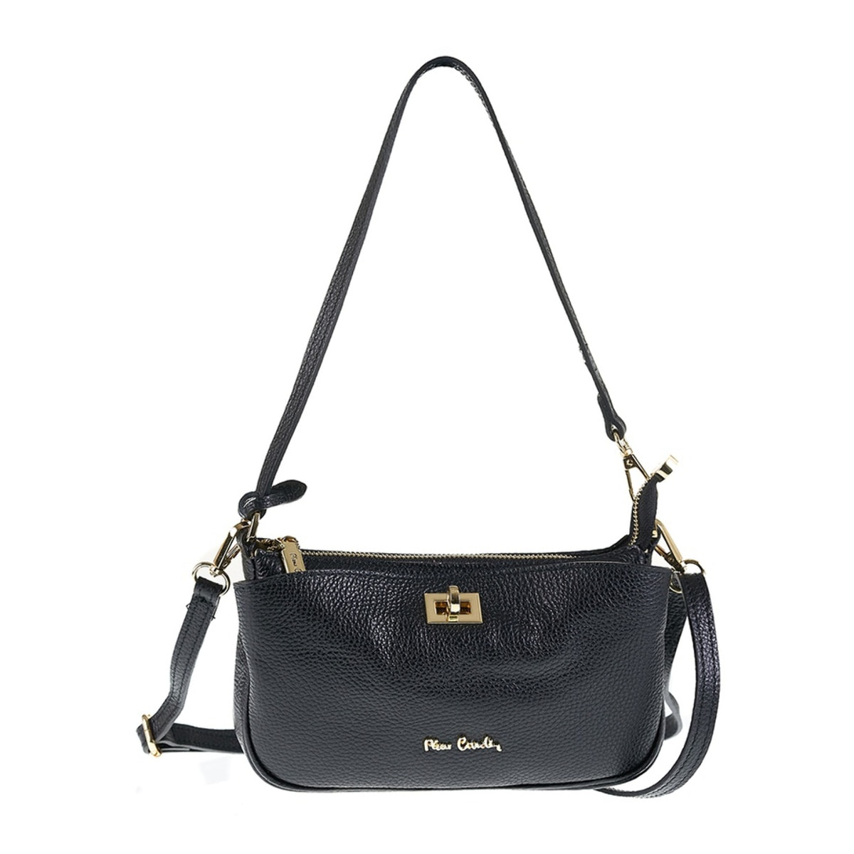 Borsa a spalla da donna Made in Italy - Modello Valoria - 100% pelle - 32.0 x 22.0 x 13.0 cm