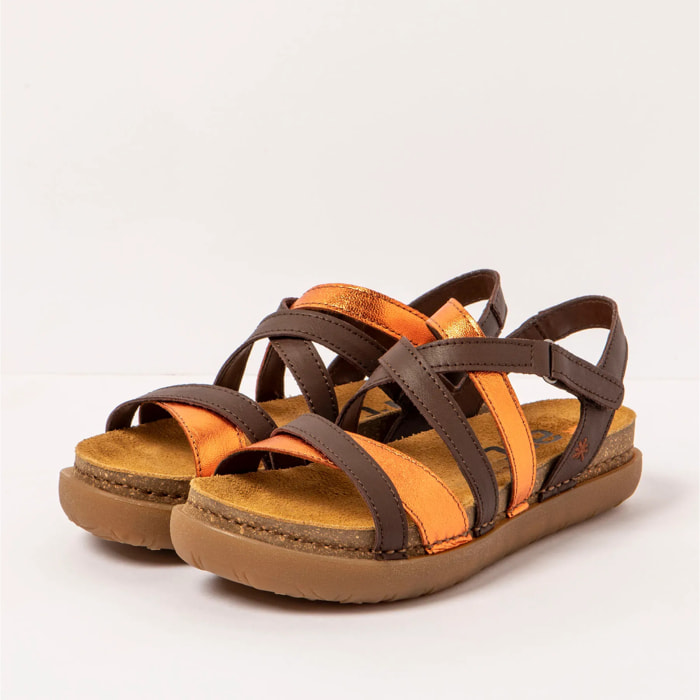 Sandalias 1714 NAPPA BROWN-ORANGE /RHODES color Brown-orange