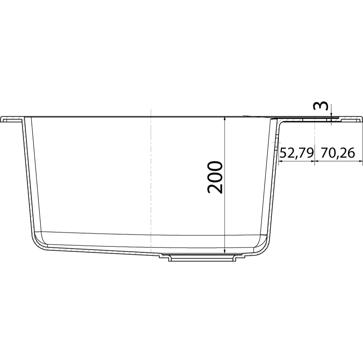 Sirius - SID 610/560 Tectonite® Carbone Evier (114.0264.011)