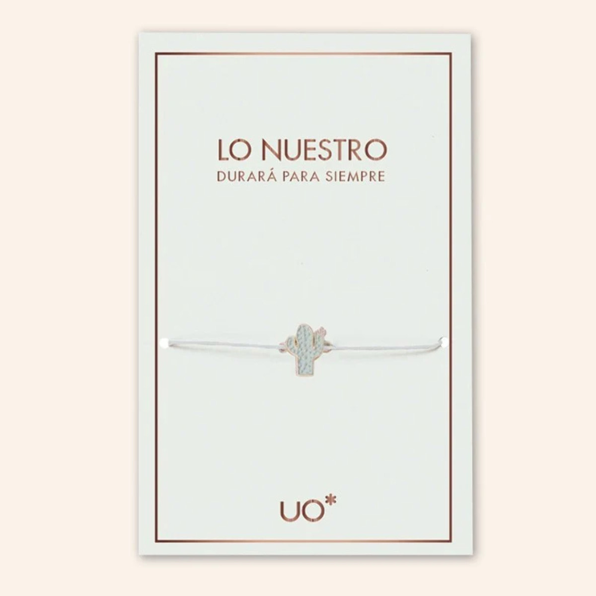 Pulsera charm "Lo nuestro durará para siempre" Rosa
