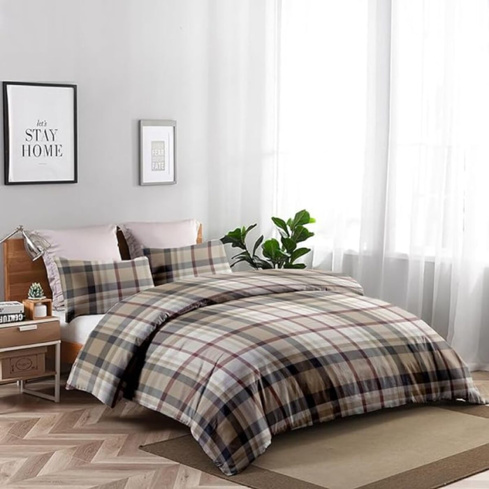 Intrecci – Set sacco piumino e federe in cotone Matrimoniale