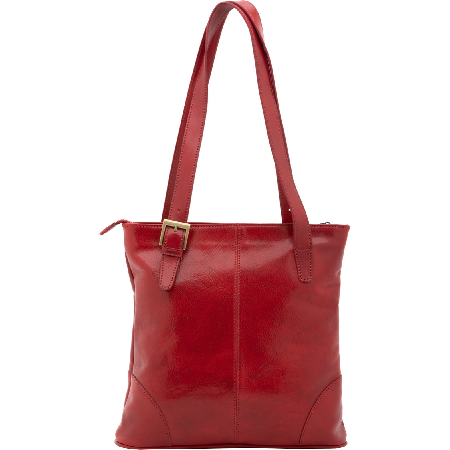 Borsa a spalla da donna - Modello False - 100% pelle - 33.0 x 35.0 x 8.0 cm