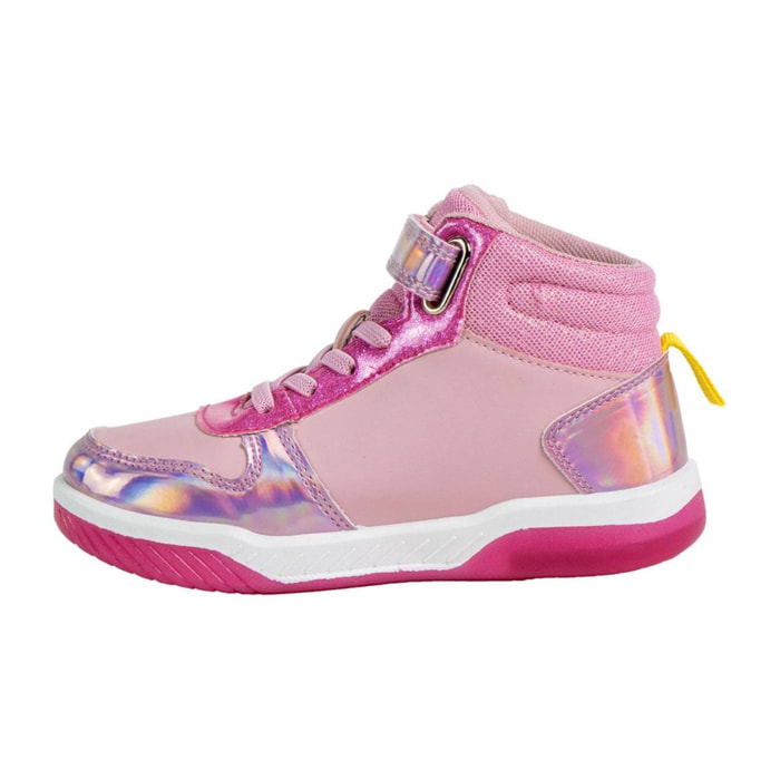 Zapatilla deportiva infantil suela ligera con luces "Barbie"