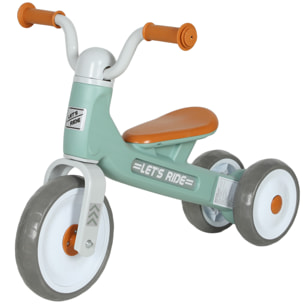 Bicicleta sin Pedales para Niños de 12 a 36 Meses, Bicicleta de Equilibrio con Ruedas Silenciosas y Resistentes a Pinchazos, Manillares con Giro Limitado a 60°, Verde