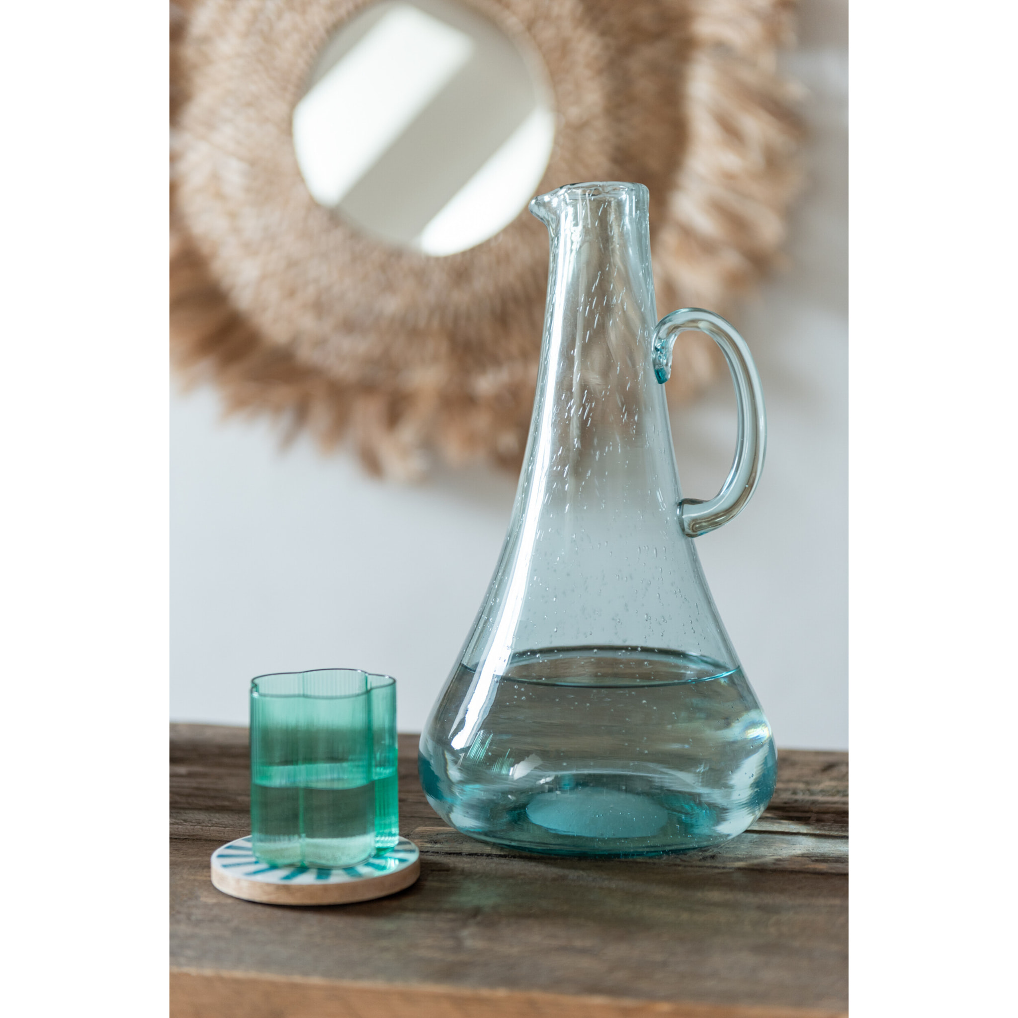 J-Line carafe longue - bleu clair - transparent