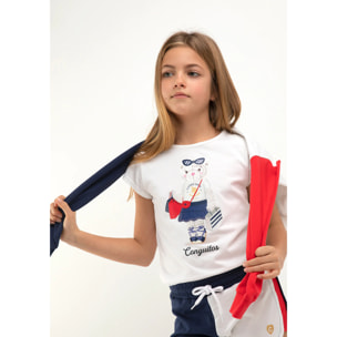 Conguitos - T-shirt casual a maniche corte stampata