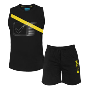 Completo Homewear Uomo Smanicato GIVOVA Cotone