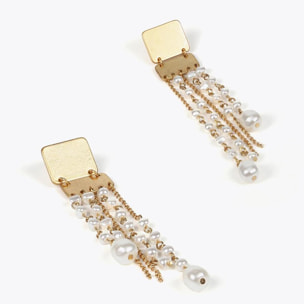 Orecchini cascata di perle