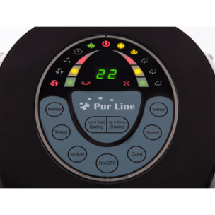 Rafraichisseur d'air par évaporation à débit élevé minuterie et 6 vitesses