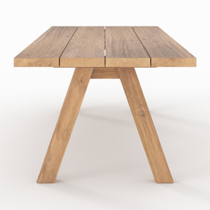 Table de jardin en bois de teck recyclé 10 personnes - Molo