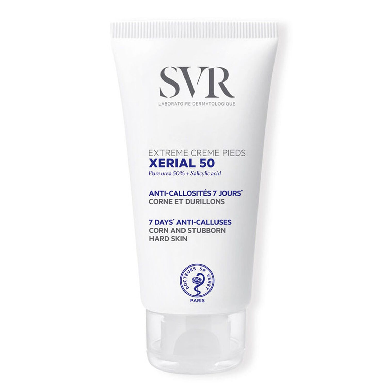 Xerial 50 - Crème Pieds Anti-callosités 7 jours, Corne et Durillons 50 ml