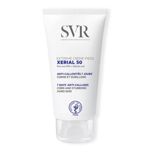 Xerial 50 - Crème Pieds Anti-callosités 7 jours, Corne et Durillons 50 ml