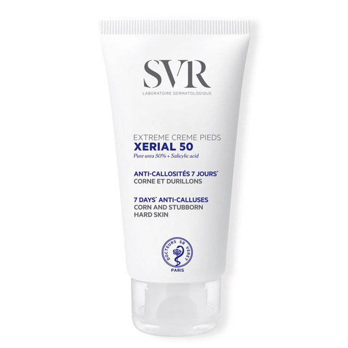 Xerial 50 - Crème Pieds Anti-callosités 7 jours, Corne et Durillons 50 ml