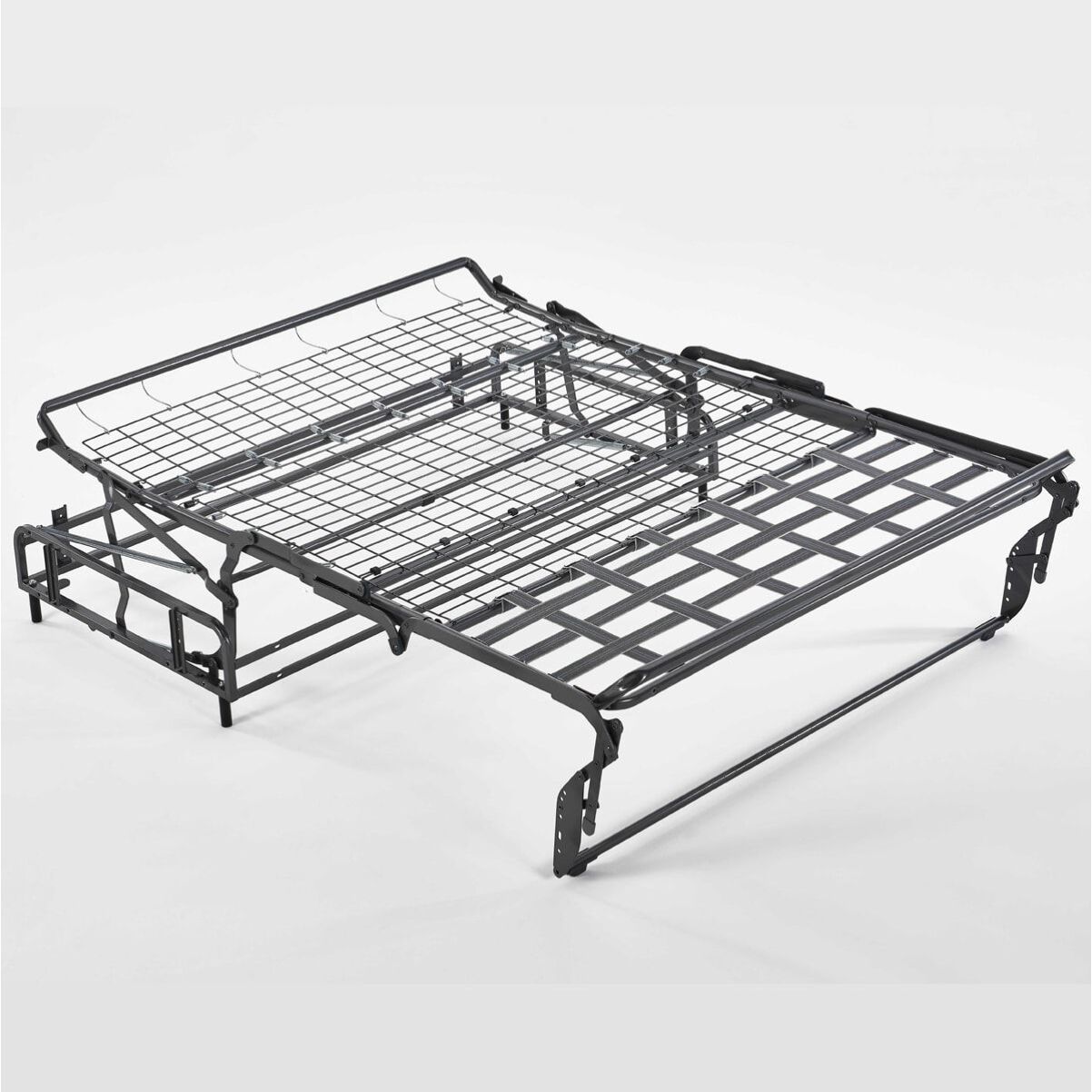 Canapé d'angle convertible express 5 places en tissu bouclette - PALOMA