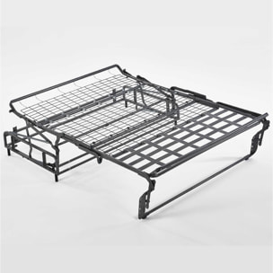 Canapé d'angle convertible express 5 places en tissu bouclette - PALOMA