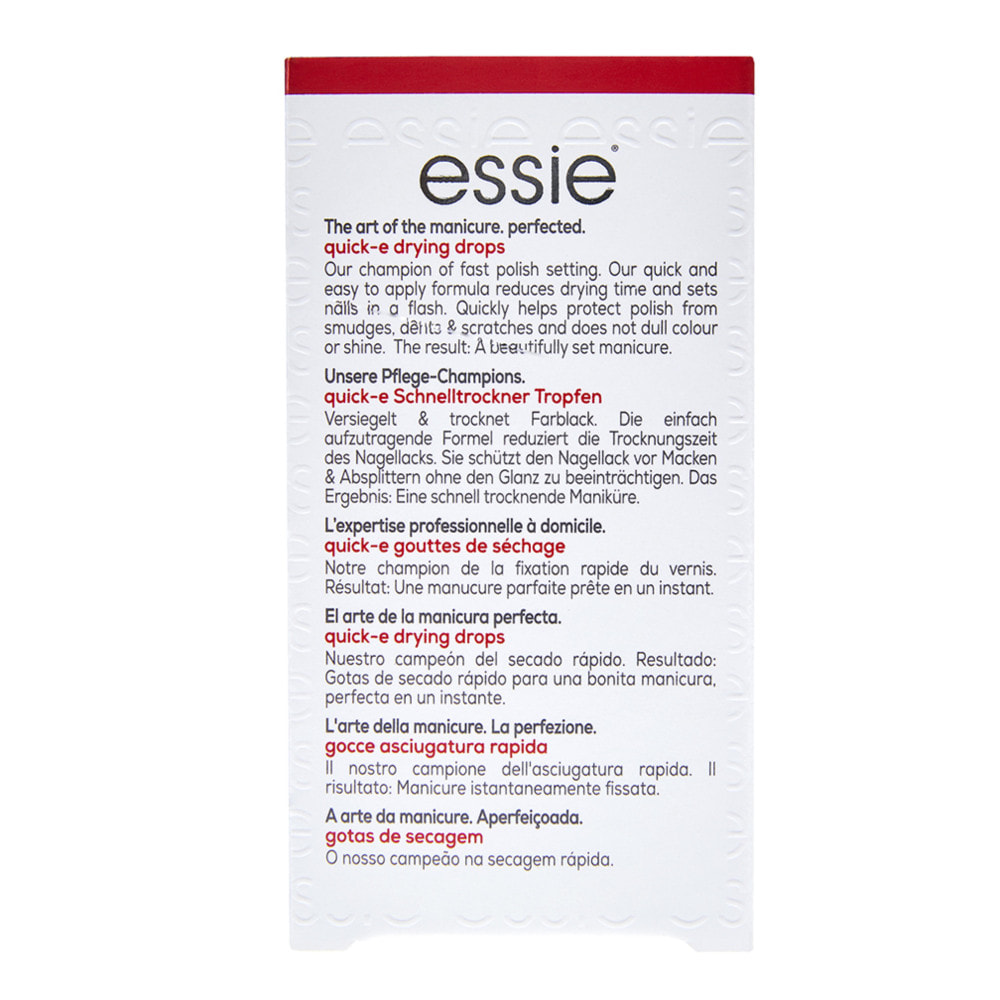 Essie quick-e Gouttes Séchage Fixation Rapide 0 13,5 ML