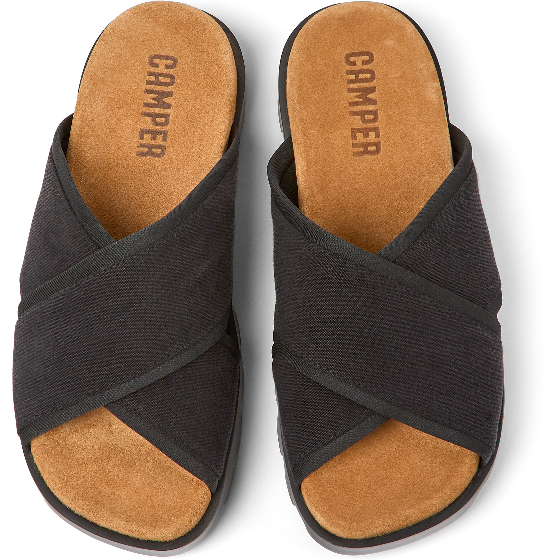 Sandali - CAMPER Brutus - Nero - Tessile tecnico (Poliestere riciclato)