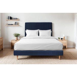 Sommier Kit Velours Ep14 - pieds bois