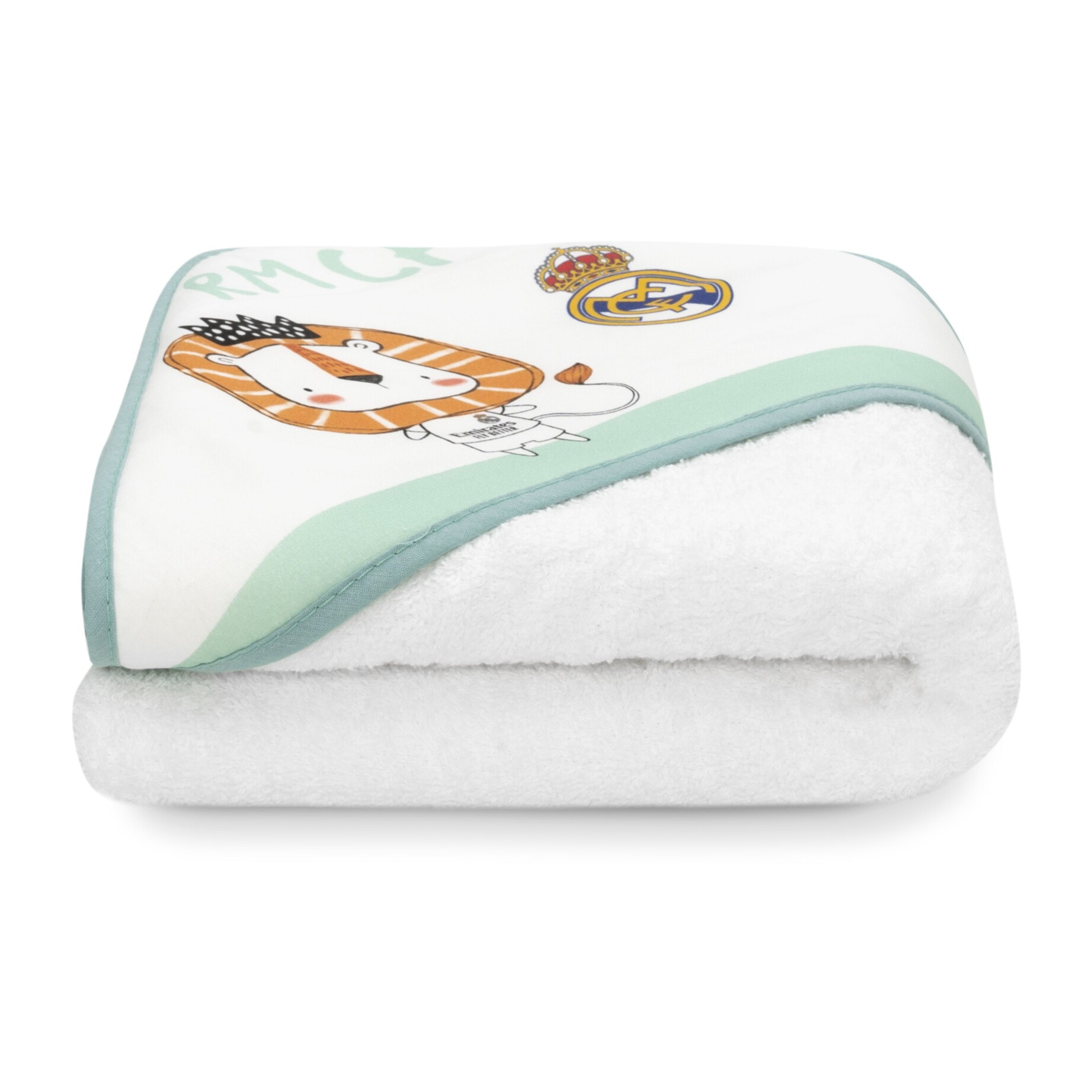 Capa de Baño 1X1 Real Madrid Leon Escudo Bco/Verde