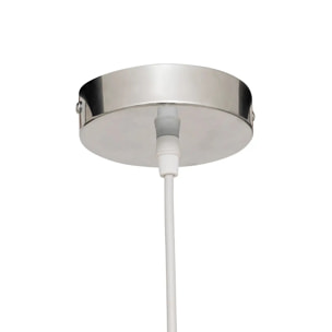 Suspension Omia argent H125cm